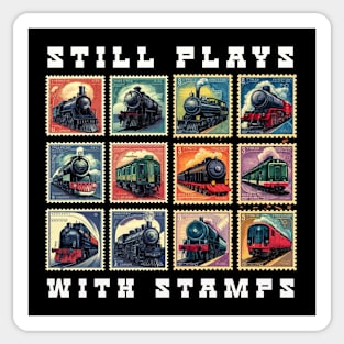 Still Plays with Trains Sticker